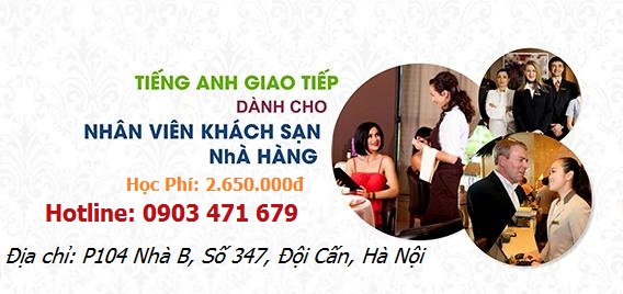 Tiếng Anh Nhà Hàng Khách Sạn